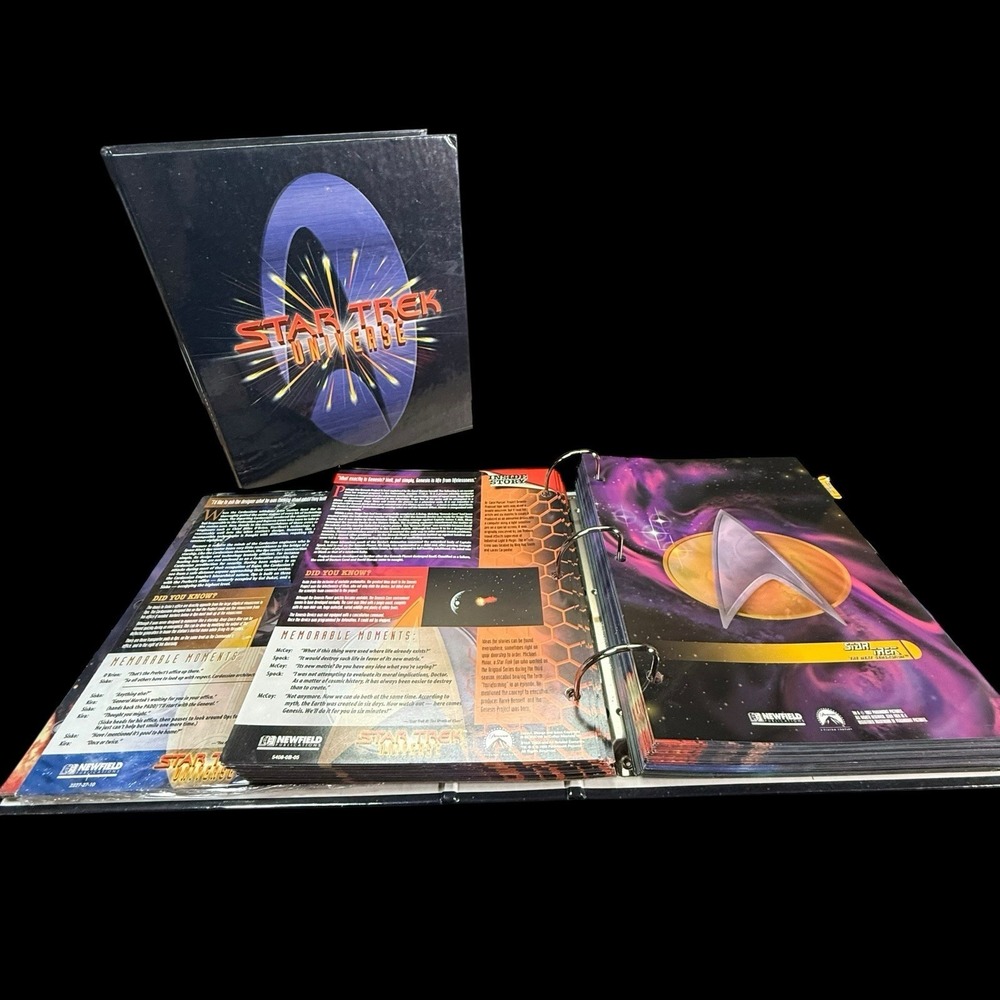 Star Trek Universe Users Manual 3 Ring Binder 4 Unopened Packs
